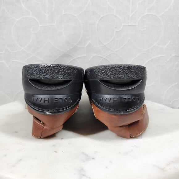 Cole Haan x Nike Air Fisherman Sandals Mens 9.5 Brown Leather Closed Toe Buckle - Picture 12 of 15